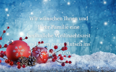 Frohe Weihnachten und einen guten Rutsch ins Jahr 2020